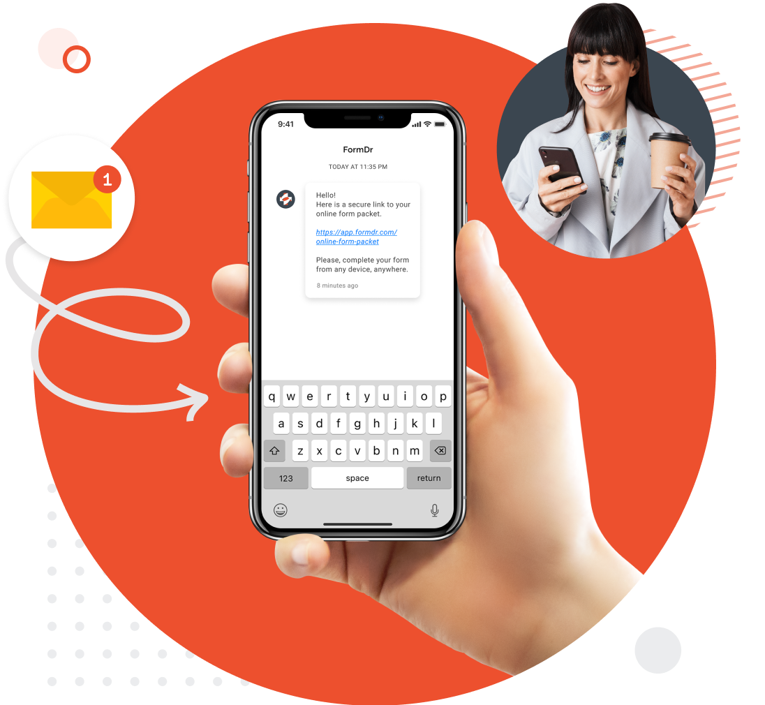 Send FormDr online forms from anywhere