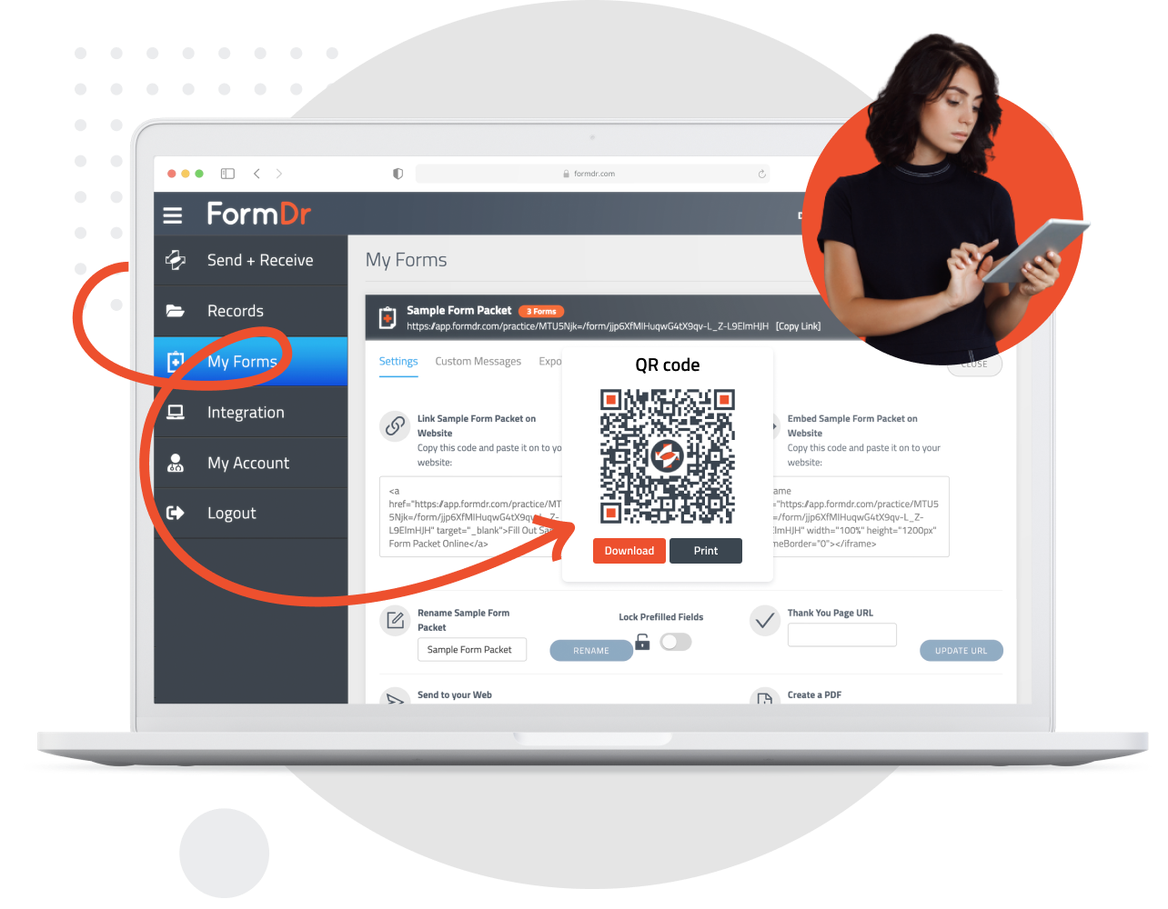 QR Code HIPAA Compliant Online Forms