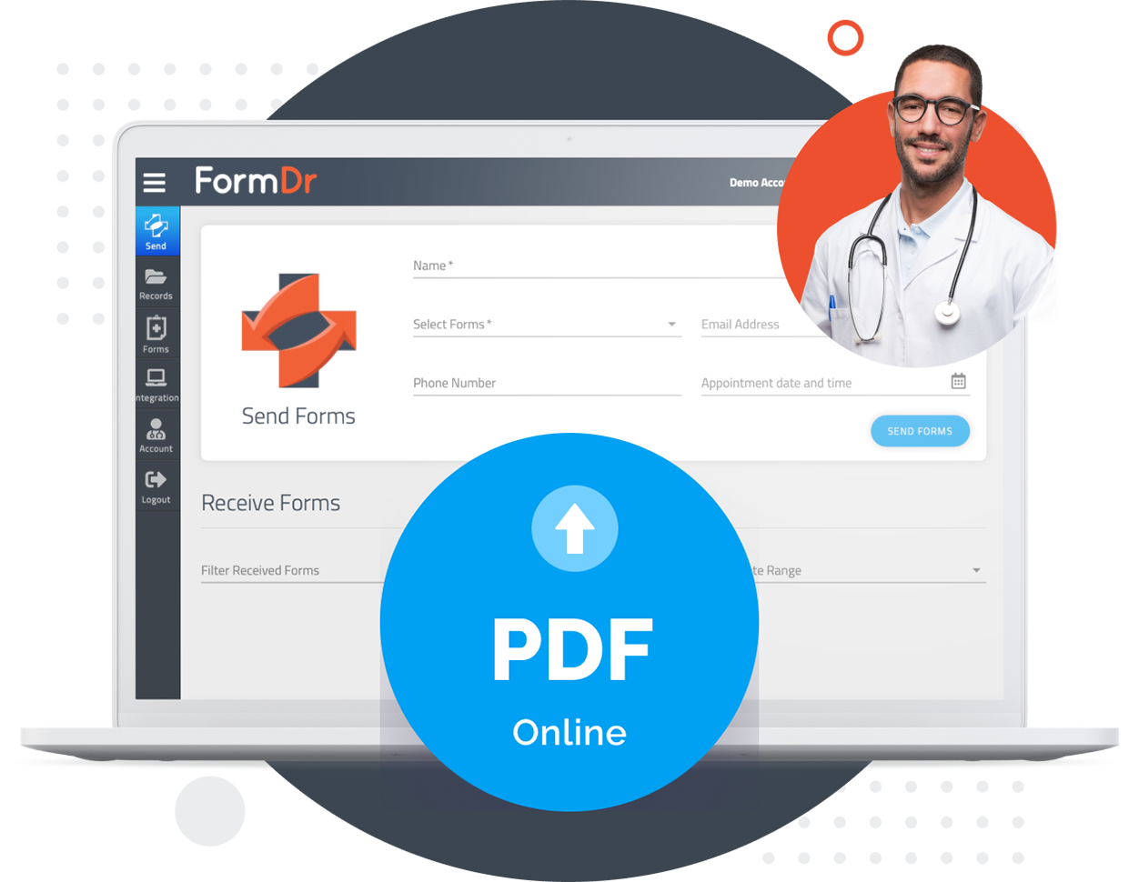 Patient name and details populating automatically into a second form