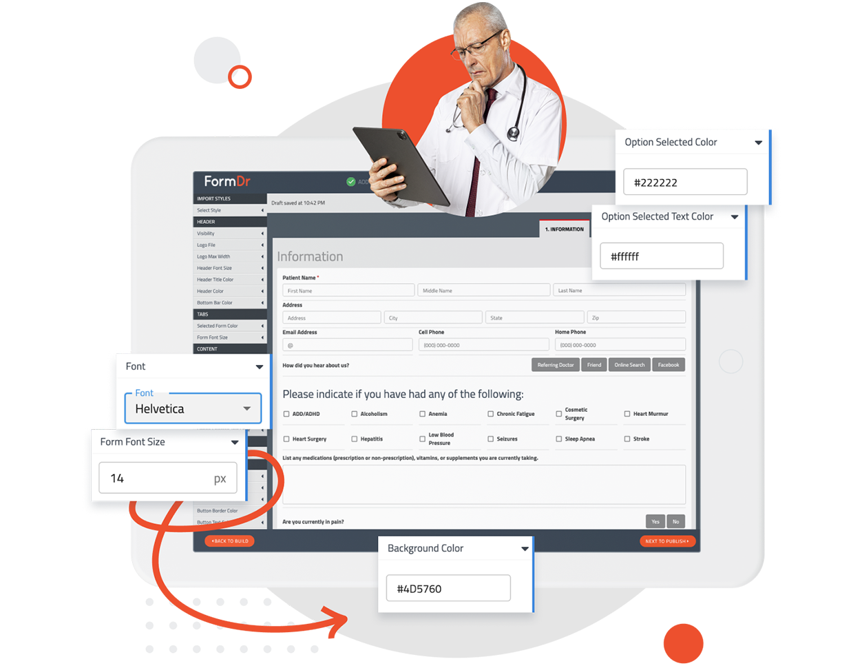 Importing saved styling from an existing form to a new one