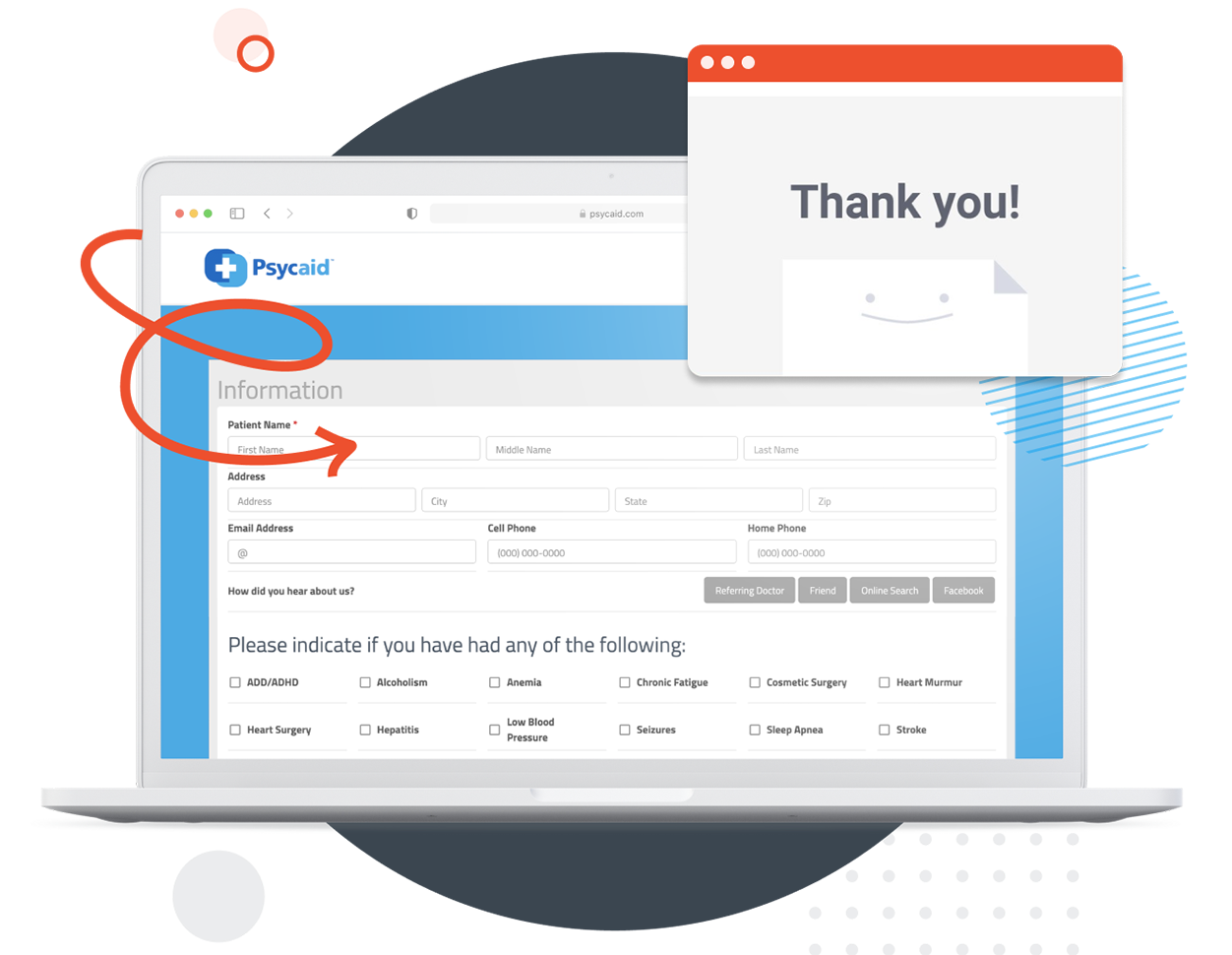 Embedded form scaling to fit phone, tablet, and desktop screens