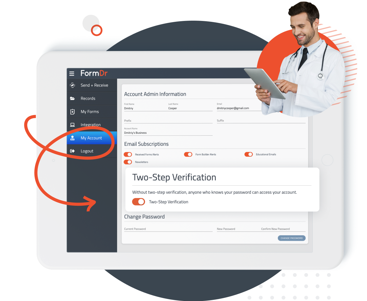 HIPAA compliant medical forms online with physical, technical, and administrative safeguards