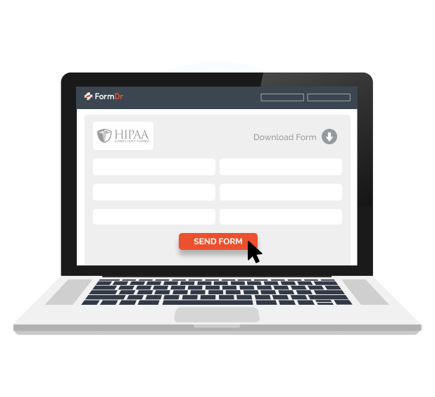 HIPAA compliant online form submission encrypted in transit and at rest