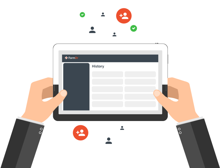 Submission audit log for HIPAA compliant patient form submissions