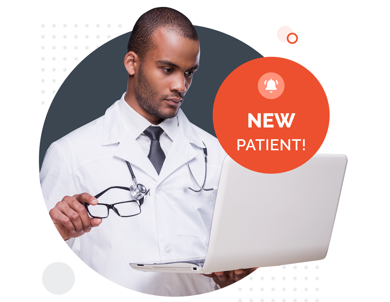 Individual forms assembled into a single patient intake packet