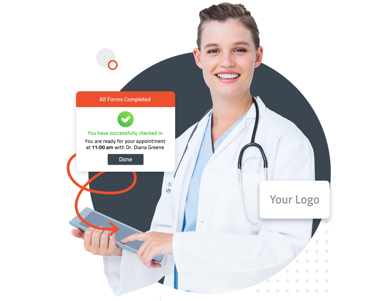 Blank form loading automatically for the next kiosk patient