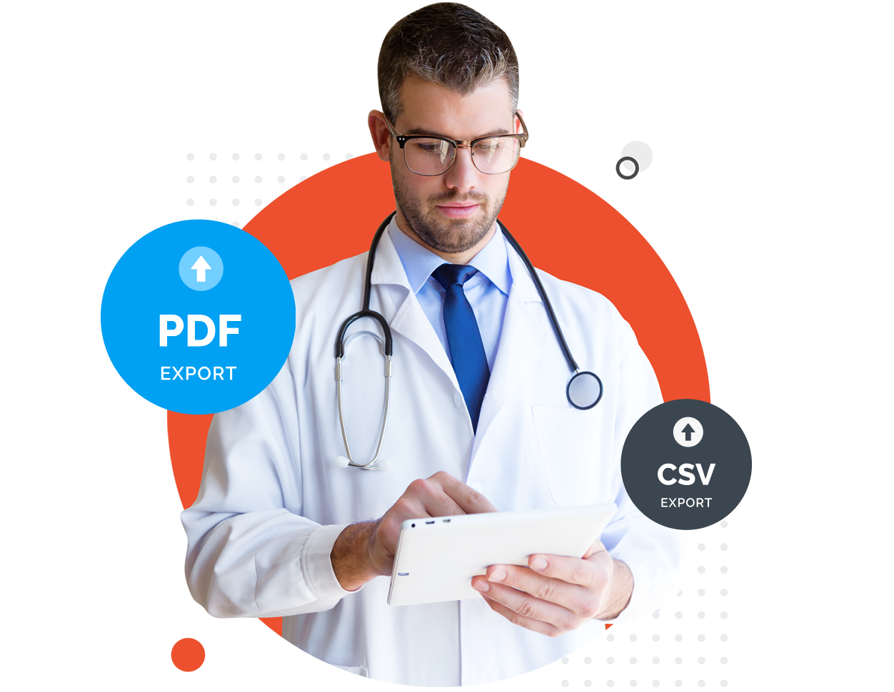 Patient signing consent forms on a tablet instead of a paper clipboard