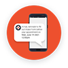 Patient receiving a HIPAA compliant form link by text message