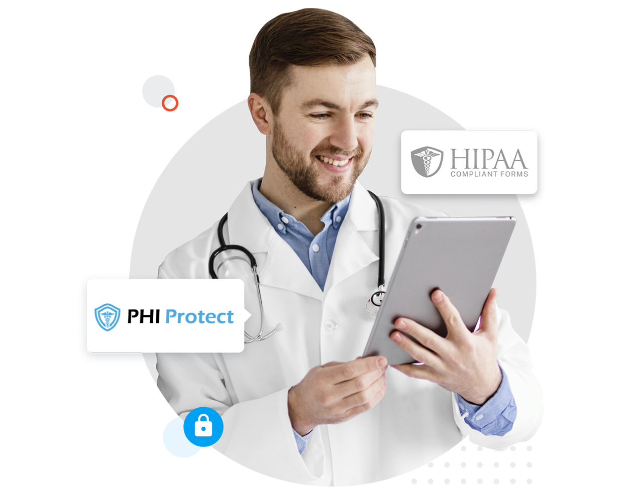 Form prefilled with patient-specific information before sending