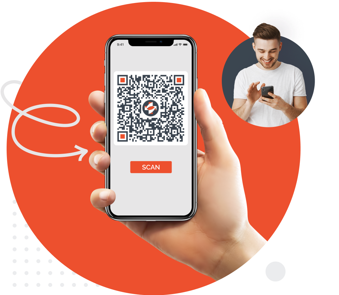 Unique QR code generated for a patient form packet
