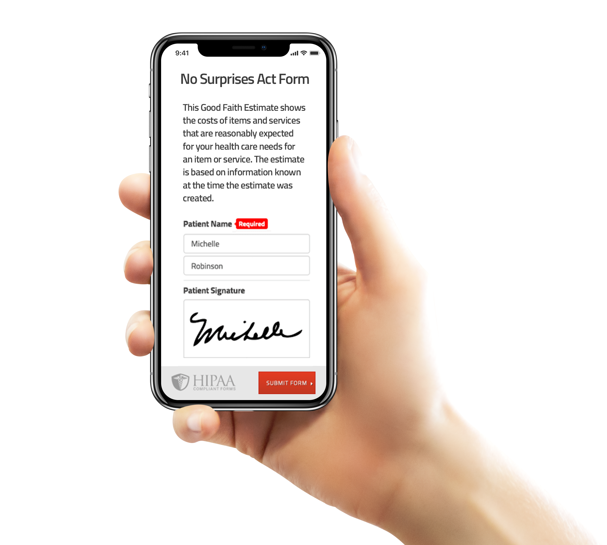 No Surprises Act Template