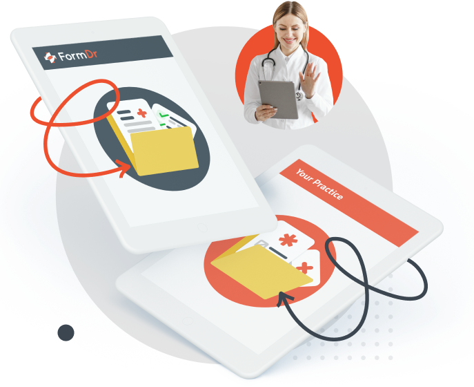 Patient demographics and insurance data populating automatically into an EMR