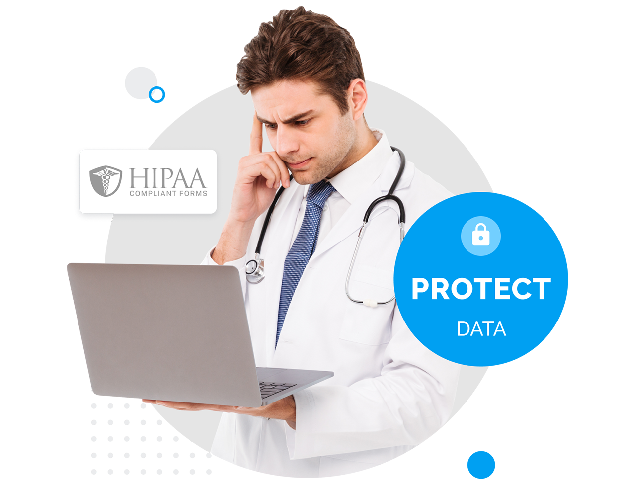 Patient signing a consent document on a mobile device