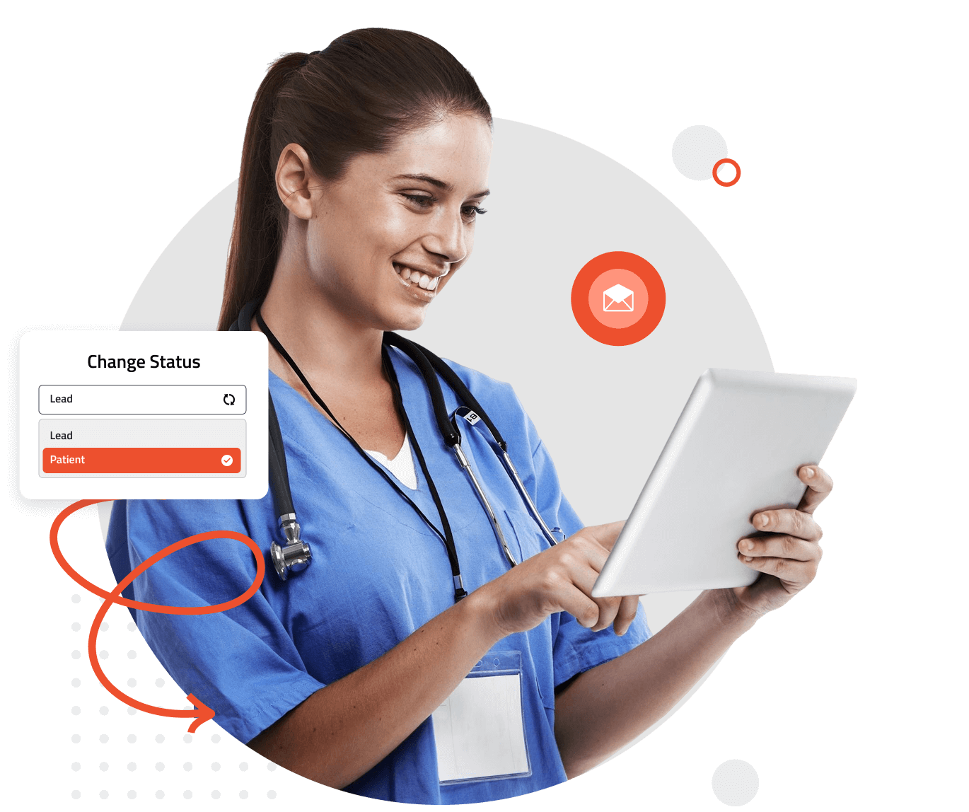 Patient opportunity pipeline converting new inquiries into recurring patients