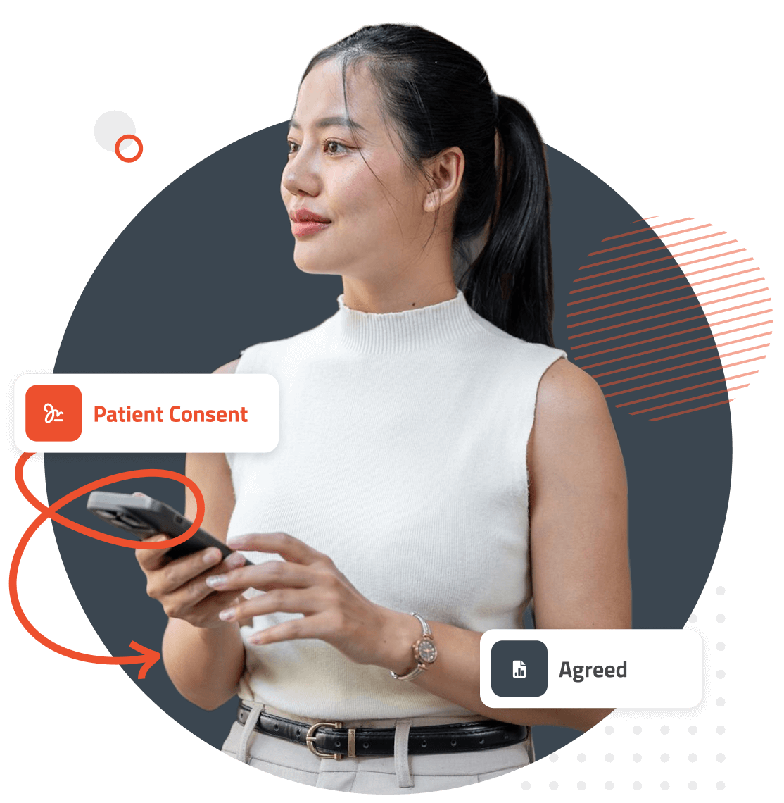 Automated patient follow-up sequence running without manual steps