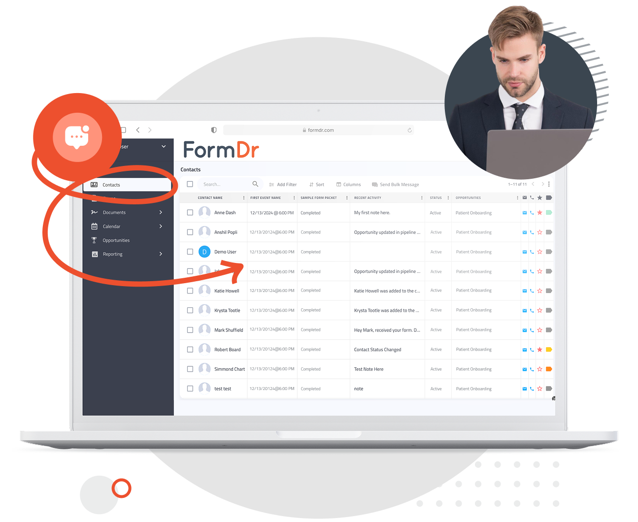 Opt-in preferences and access controls for patient mass messaging