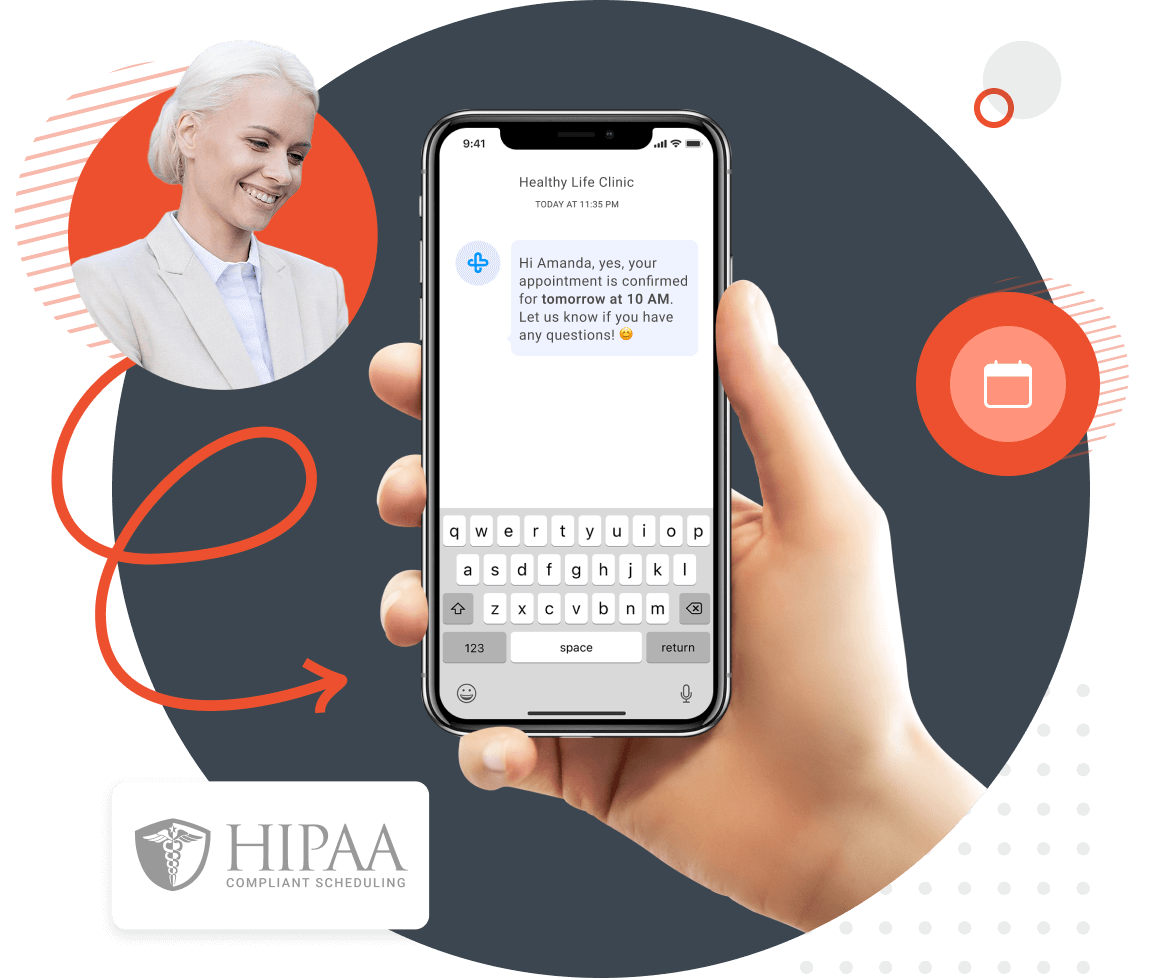 Patient booking a specialty consultation on a secure scheduling page